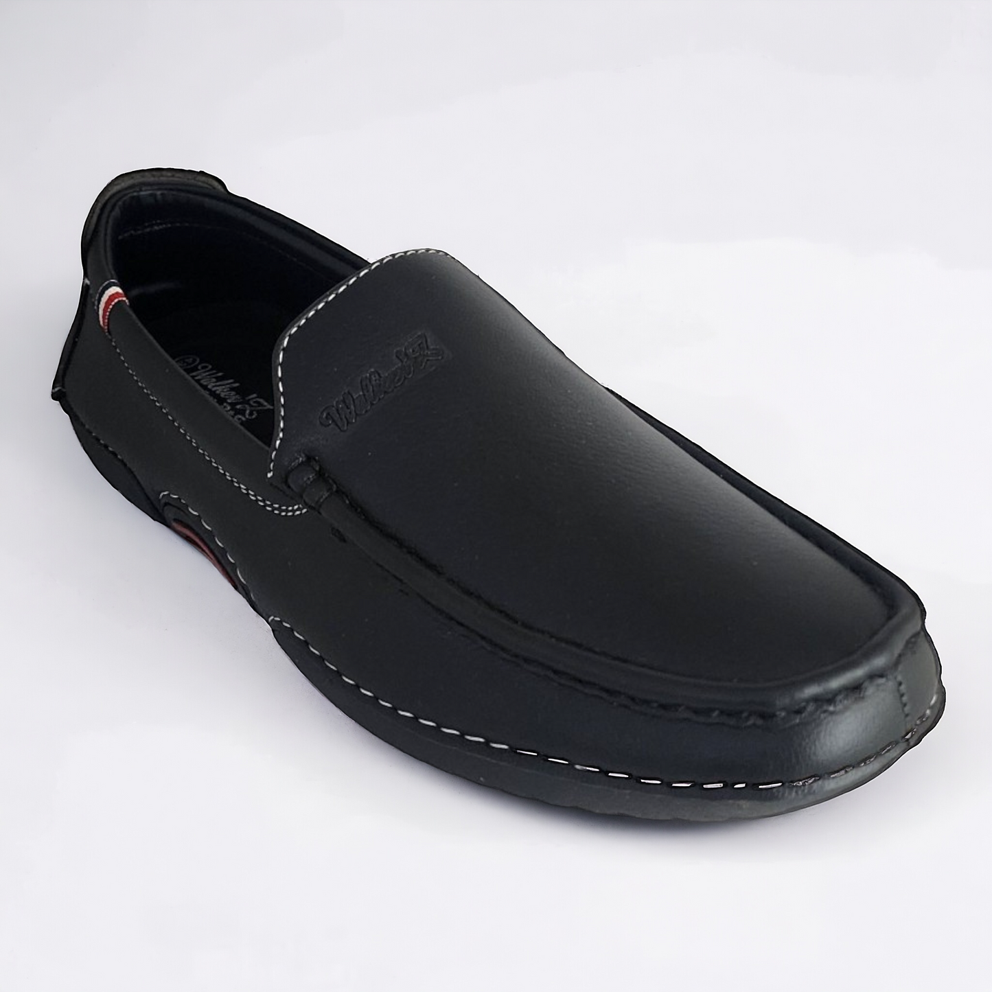 P&G 2112 BLACK Men's Loafers Shoes