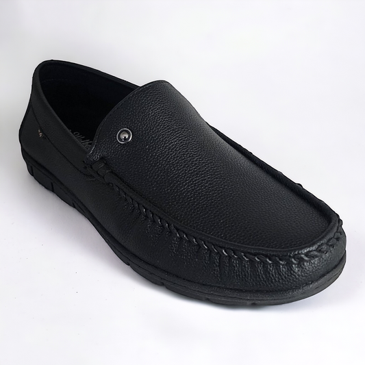 P&G 2768 BLACK Men's Loafers Shoes