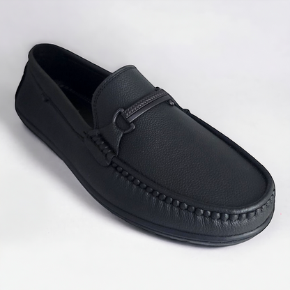 P&G 8318 BLACK Men's Loafers Shoes