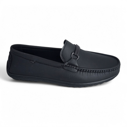 P&G 8318 BLACK Men's Loafers Shoes