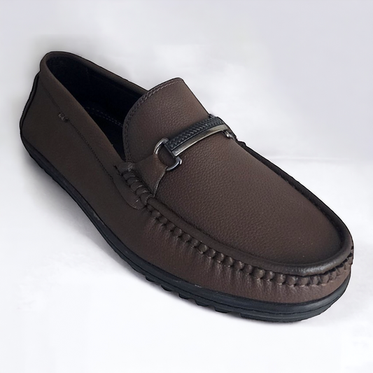P&G 8318 BROWN Men's Loafers Shoes