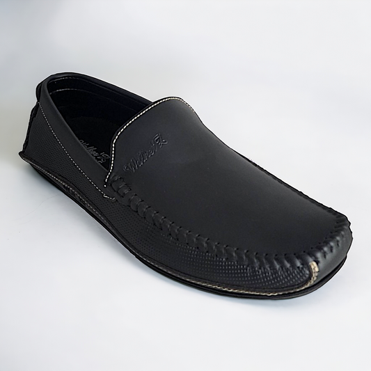 P&G N021 BLACK Men's Loafers Shoes