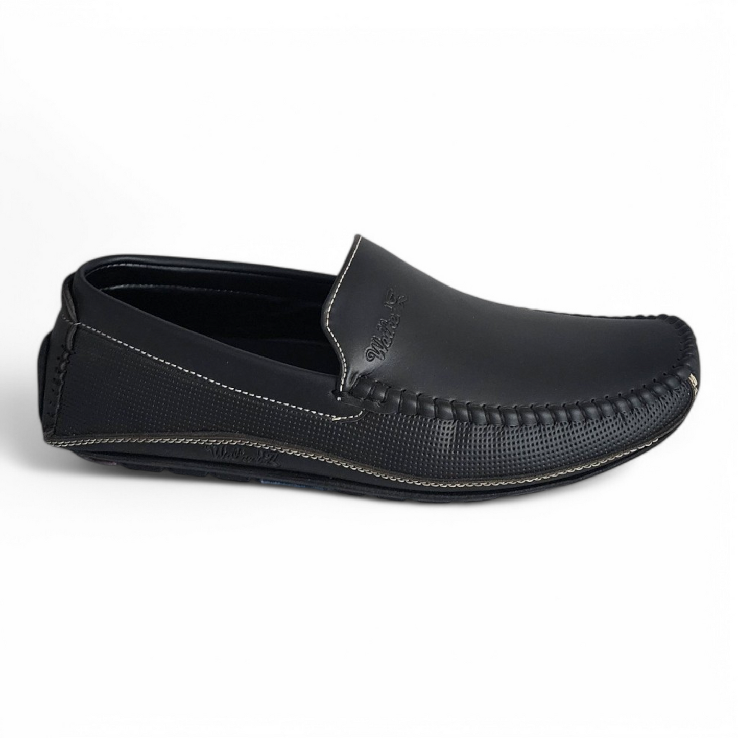 P&G N021 BLACK Men's Loafers Shoes