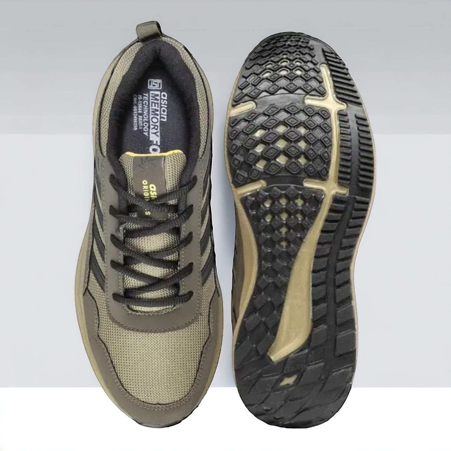 ASIAN BOSS02 OLIVE/BLACK Men's Sports Shoes