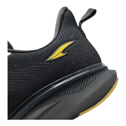 ASIAN POWERPLAY03 BLACK/MUSTARD Men's Sports Shoes