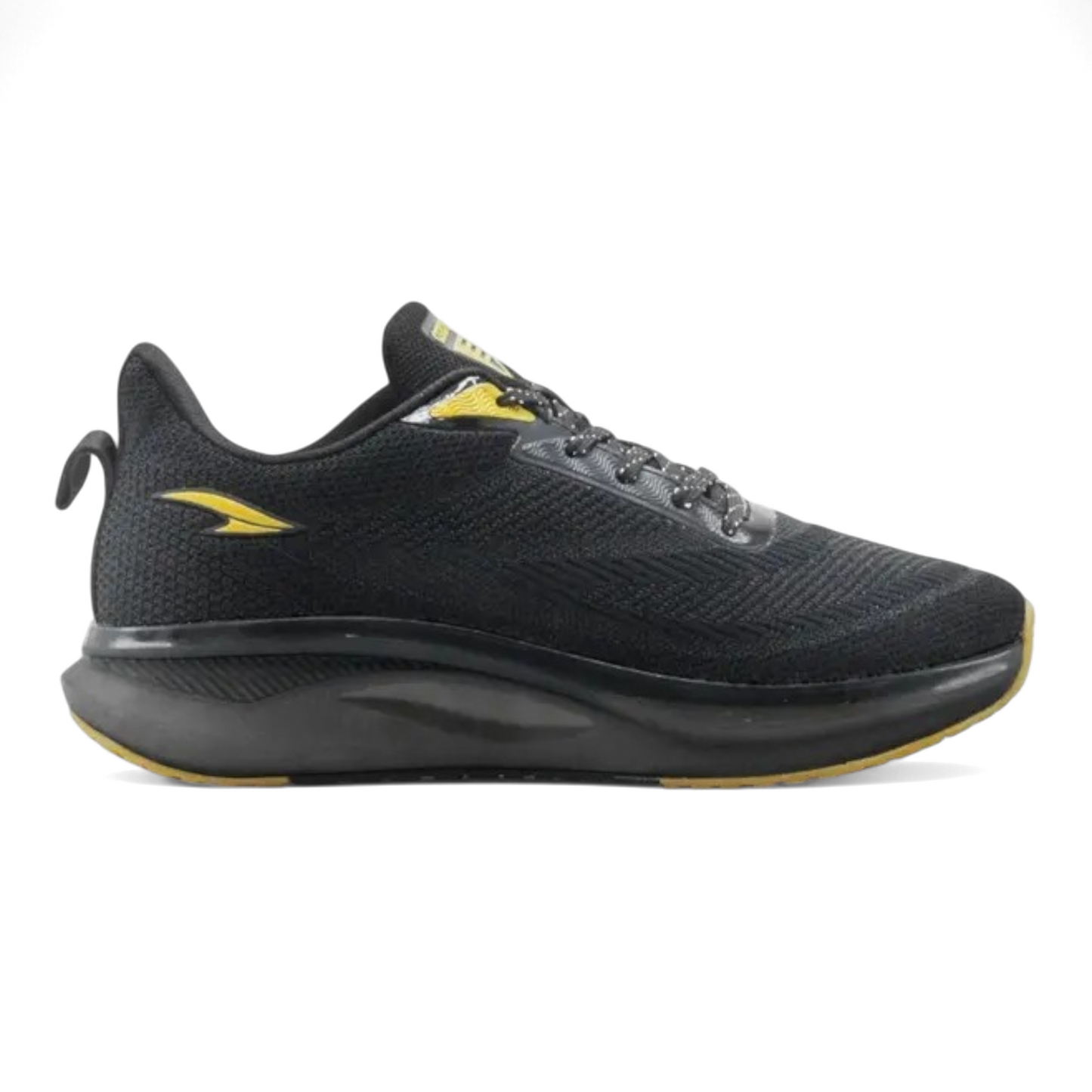 ASIAN POWERPLAY03 BLACK/MUSTARD Men's Sports Shoes