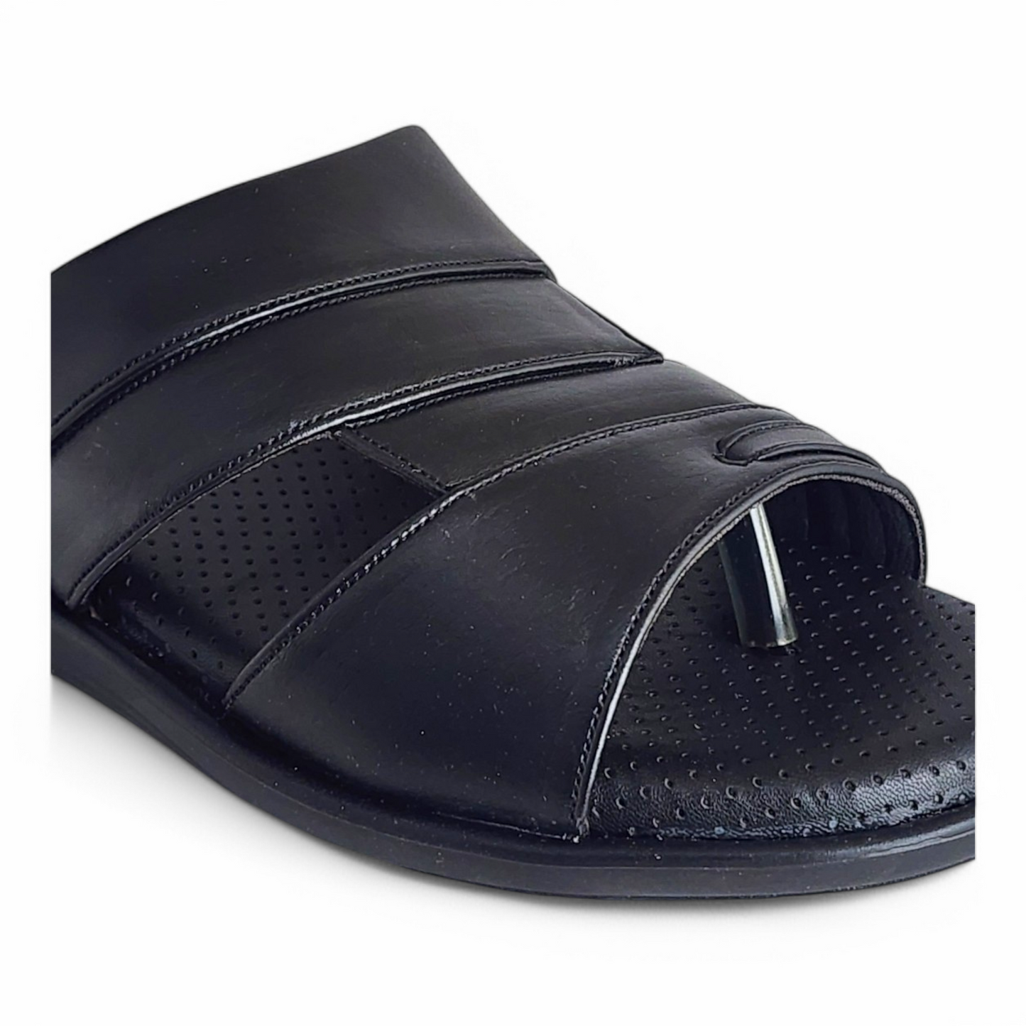 EAGLE C044108 BLACK Men's Cushion Leather Casual Chapple