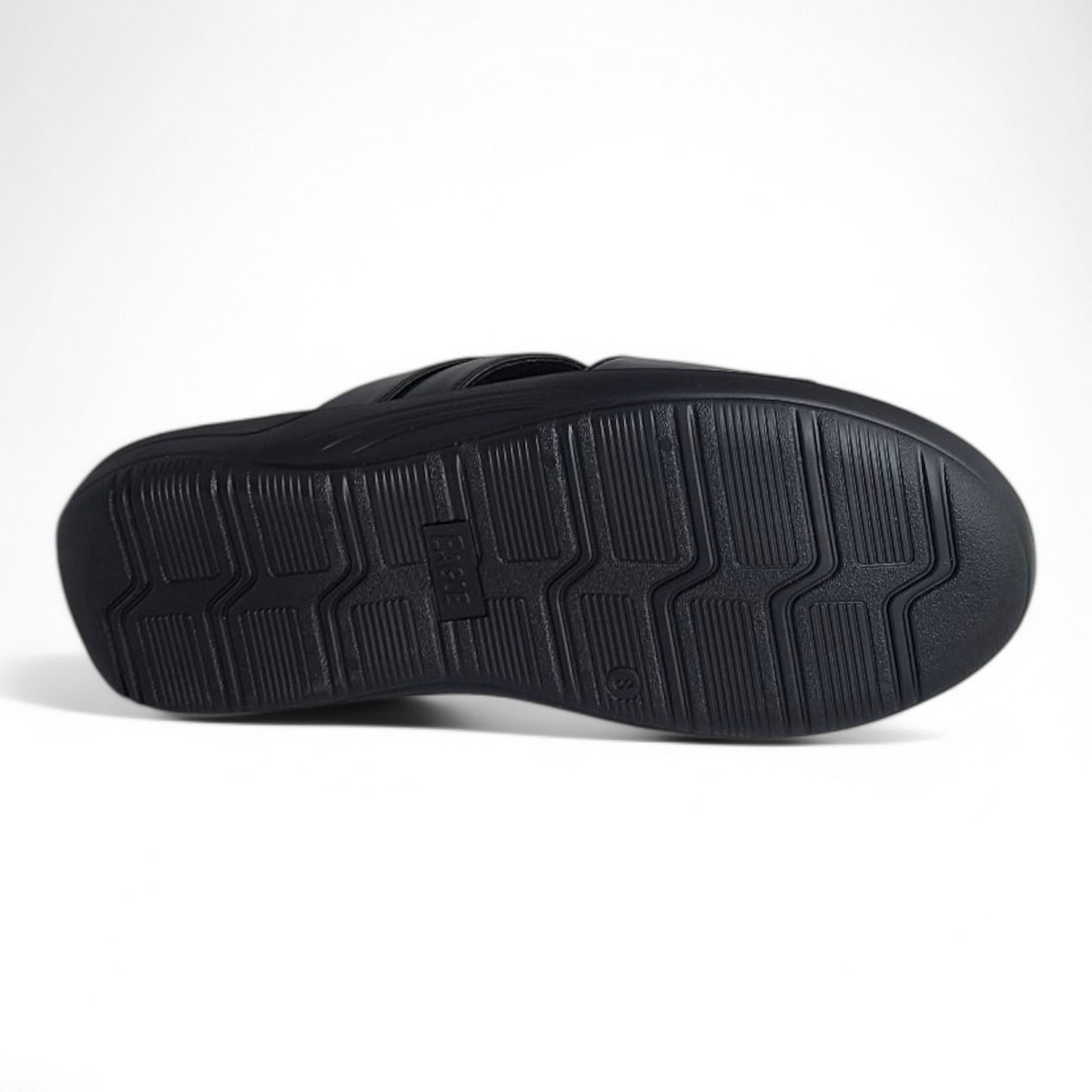 EAGLE C044108 BLACK Men's Cushion Leather Casual Chapple