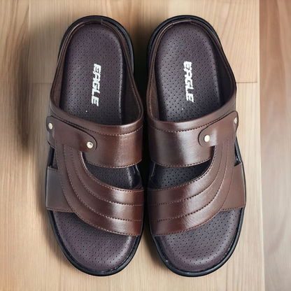 EAGLE P964306 BROWN Men's Cushion Leather Casual Chapple