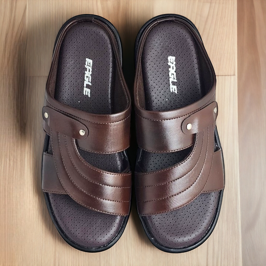 EAGLE P964306 BROWN Men's Cushion Leather Casual Chapple