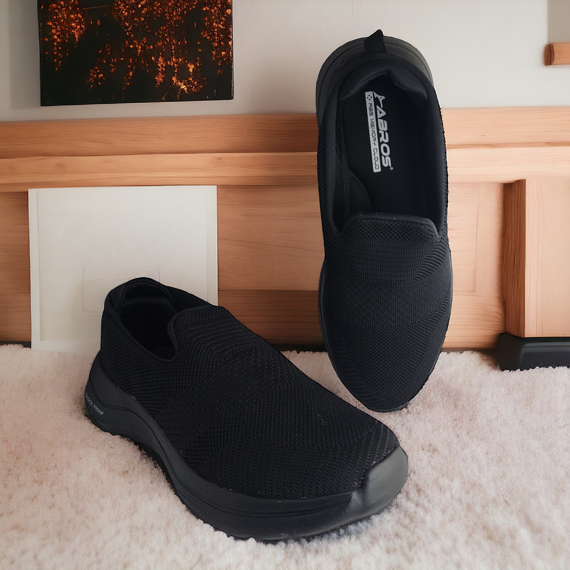 ABROS ASSG0119 BLACK Men's Casual Shoes