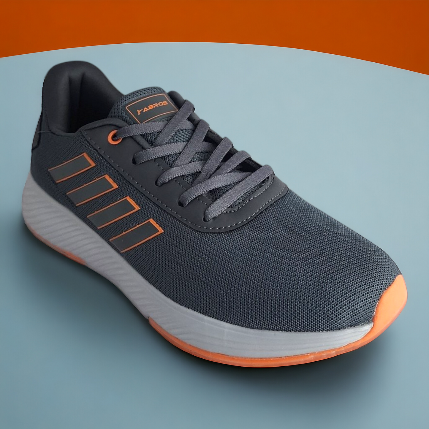 ABROS ASSG1112 GREY/ORANGE Men's Sports Shoes