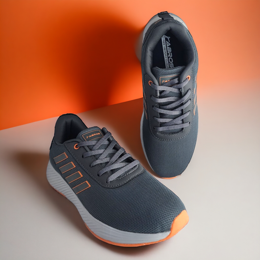 ABROS ASSG1112 GREY/ORANGE Men's Sports Shoes