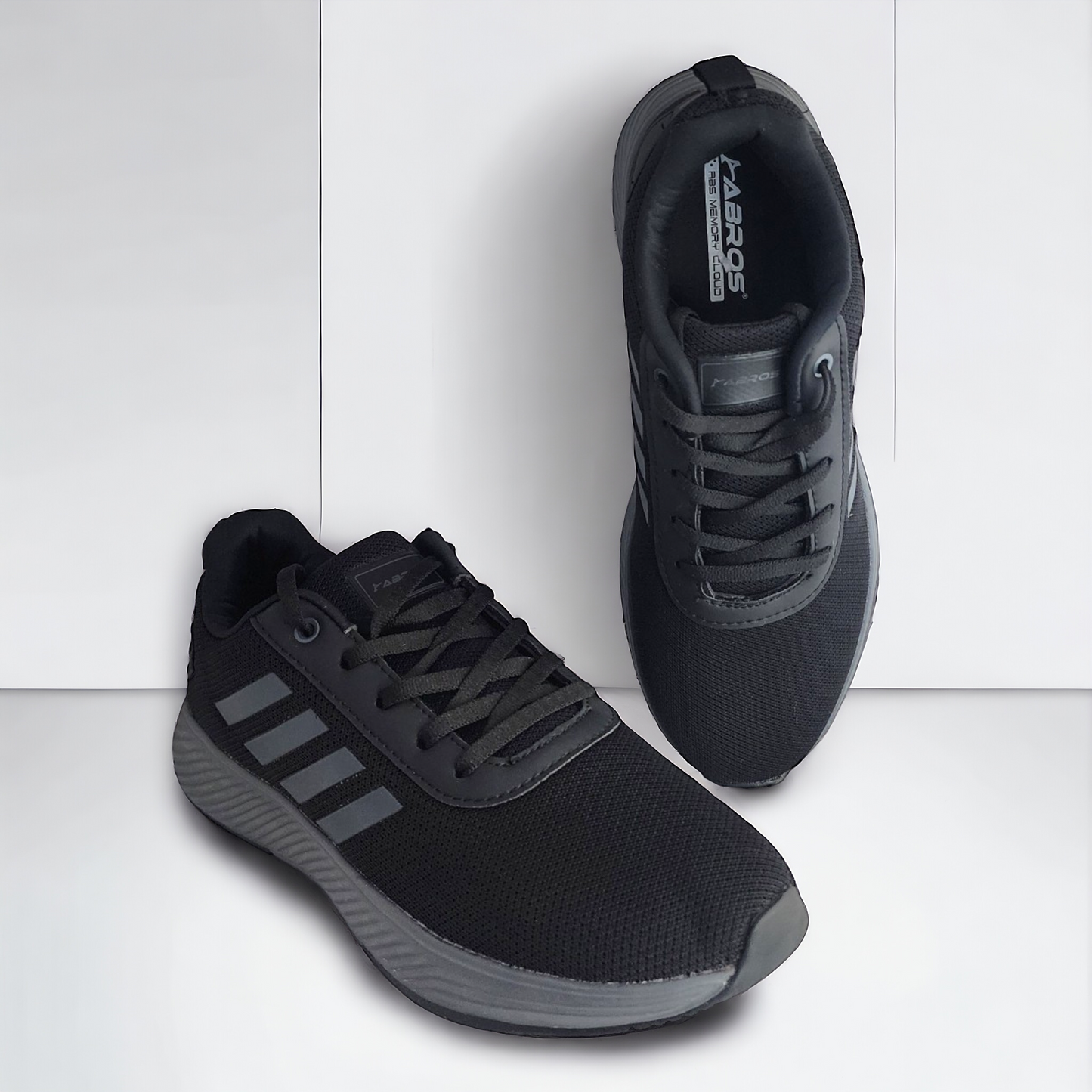 ABROS ASSG1112 BLACK/GREY Men's Sports Shoes