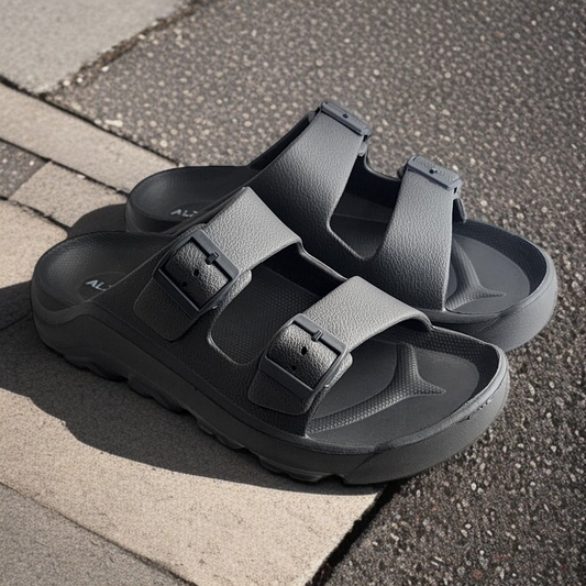 ALZADO DANIEL DARK GREY Men's Slides/Chapple/Slipper