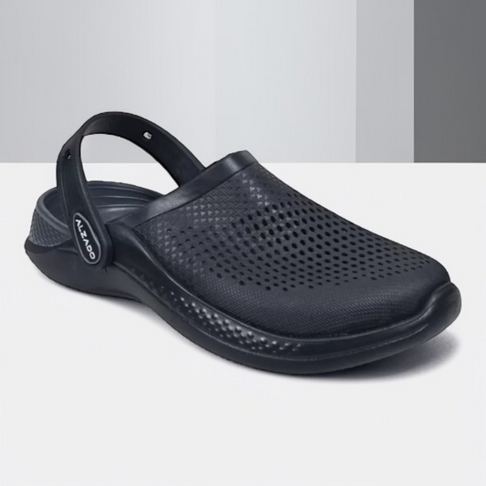 ALZADO ROGER BLACK/GREY Men's Clogs/Sandals