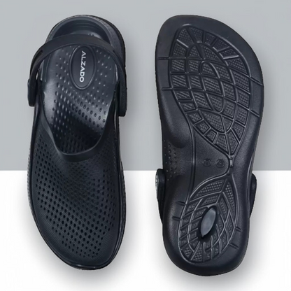 ALZADO ROGER BLACK/GREY Men's Clogs/Sandals