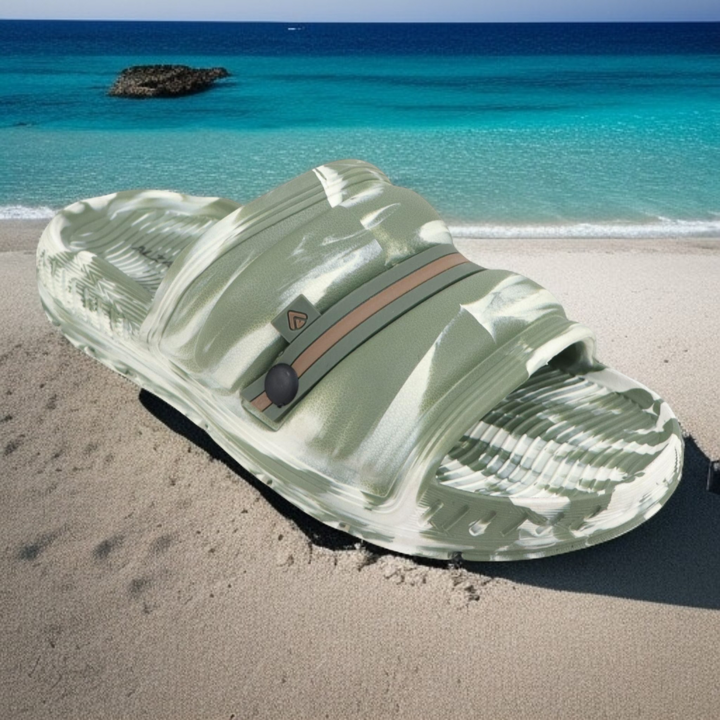 ALZADO DAVIS OLIVE CAMO Men's Flip flops/Slides/Slippers