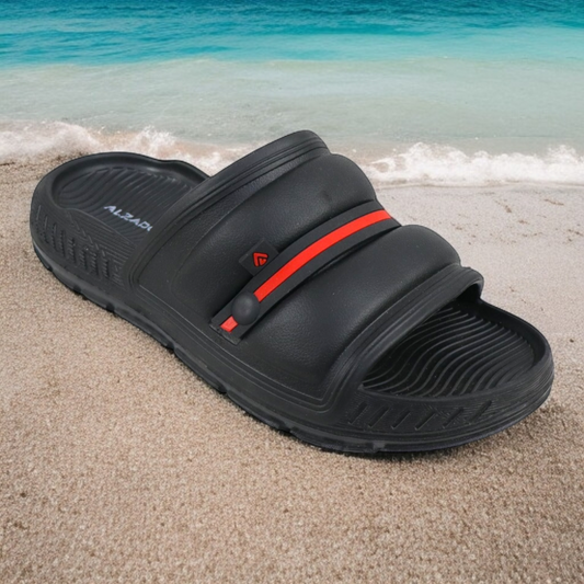 ALZADO FRED BLACK Men's Flip flops/Slides/Slippers
