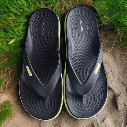 ALZADO JAMES DARK GREY Men's Slippers/Chapple/Flip flop
