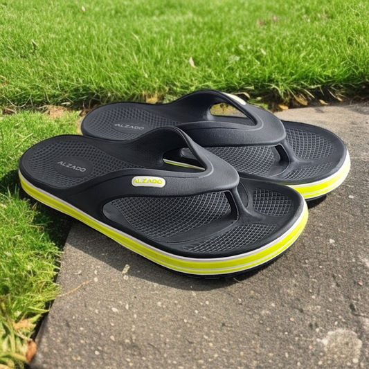 ALZADO JAMES DARK GREY Men's Slippers/Chapple/Flip flop