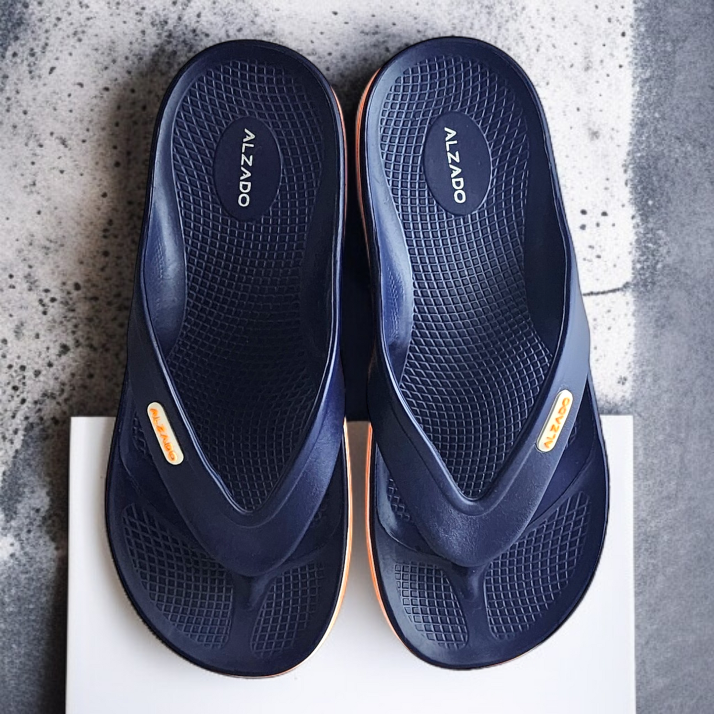ALZADO JAMES NAVY Men's Slippers/Chapple/Flip flop