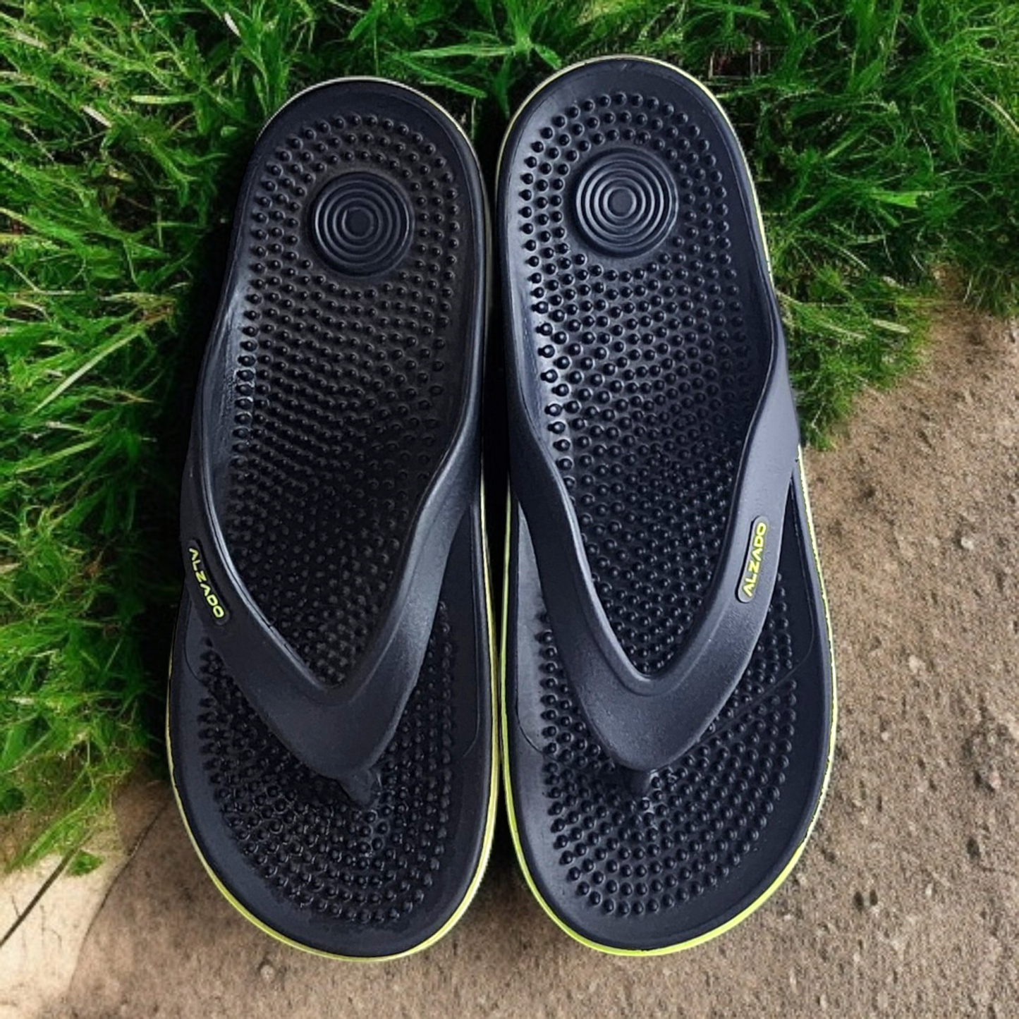 ALZADO MIKE DARK GREY Men's Slippers/Chapple/Flip flop