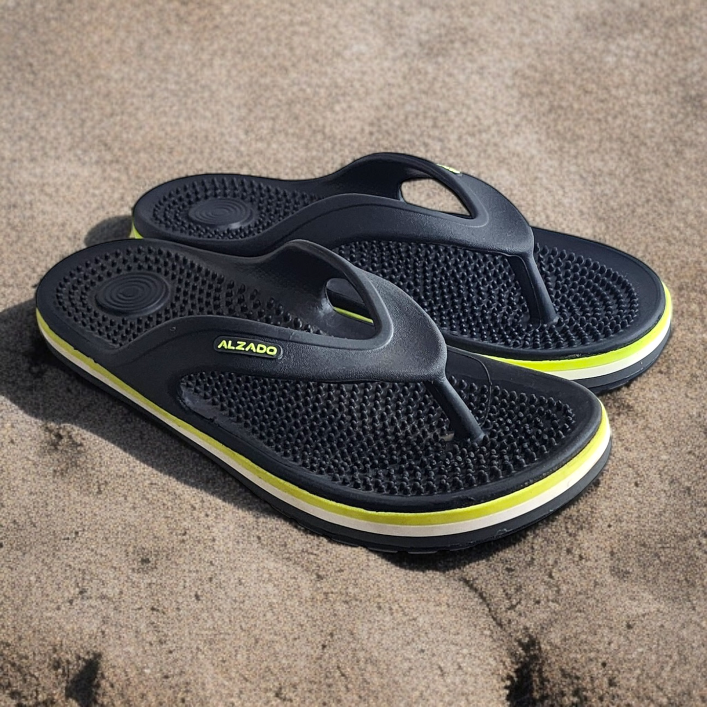ALZADO MIKE DARK GREY Men's Slippers/Chapple/Flip flop