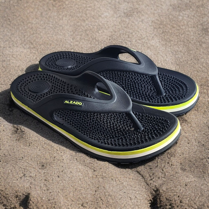 ALZADO MIKE DARK GREY Men's Slippers/Chapple/Flip flop