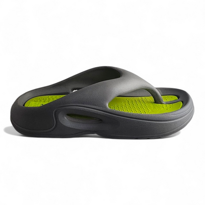 ALZADO SAMPRAS GREY/GREEN Men's Slippers/Chapple/Flip flop