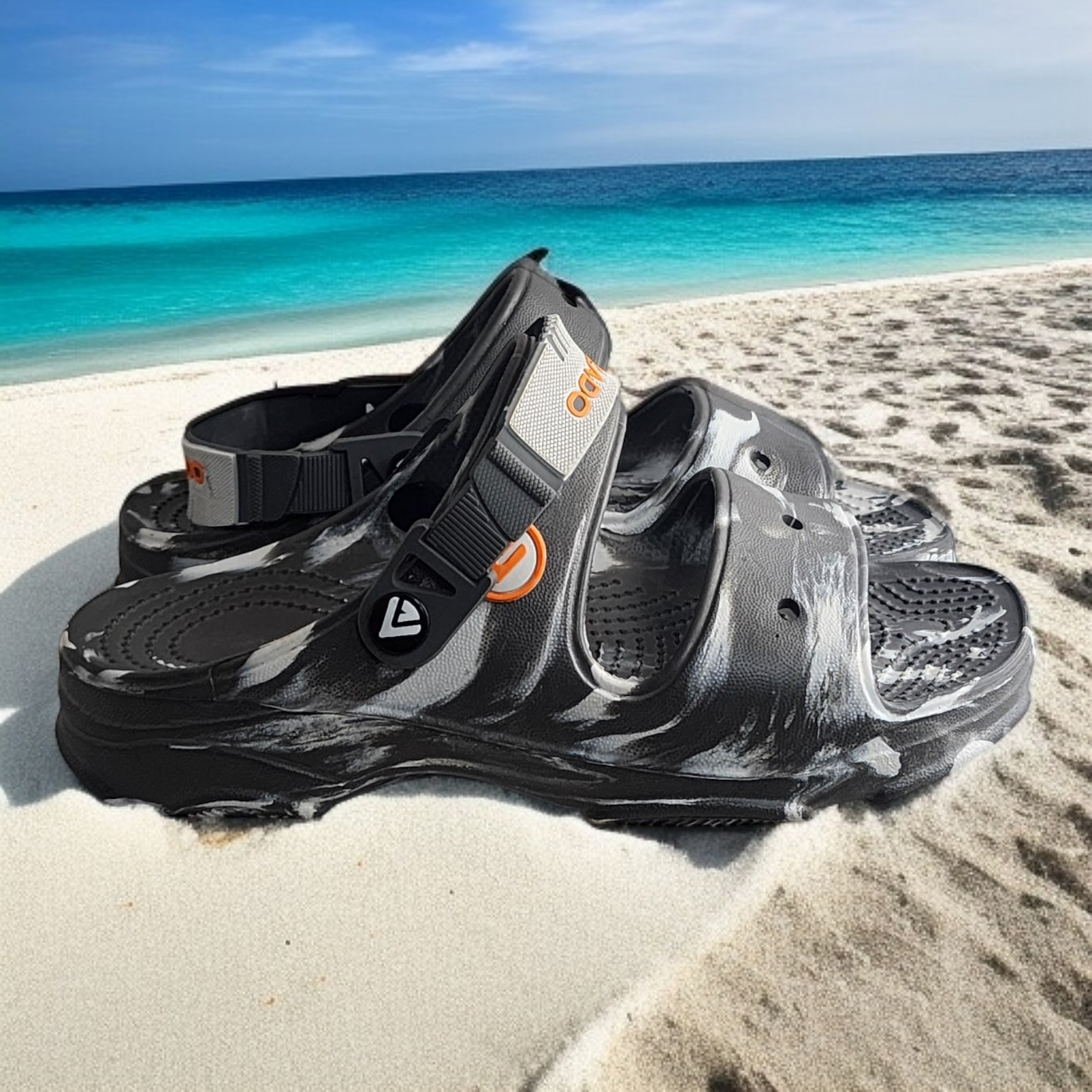 ALZADO JEFF DARK GREY Men's Sandals/Clogs
