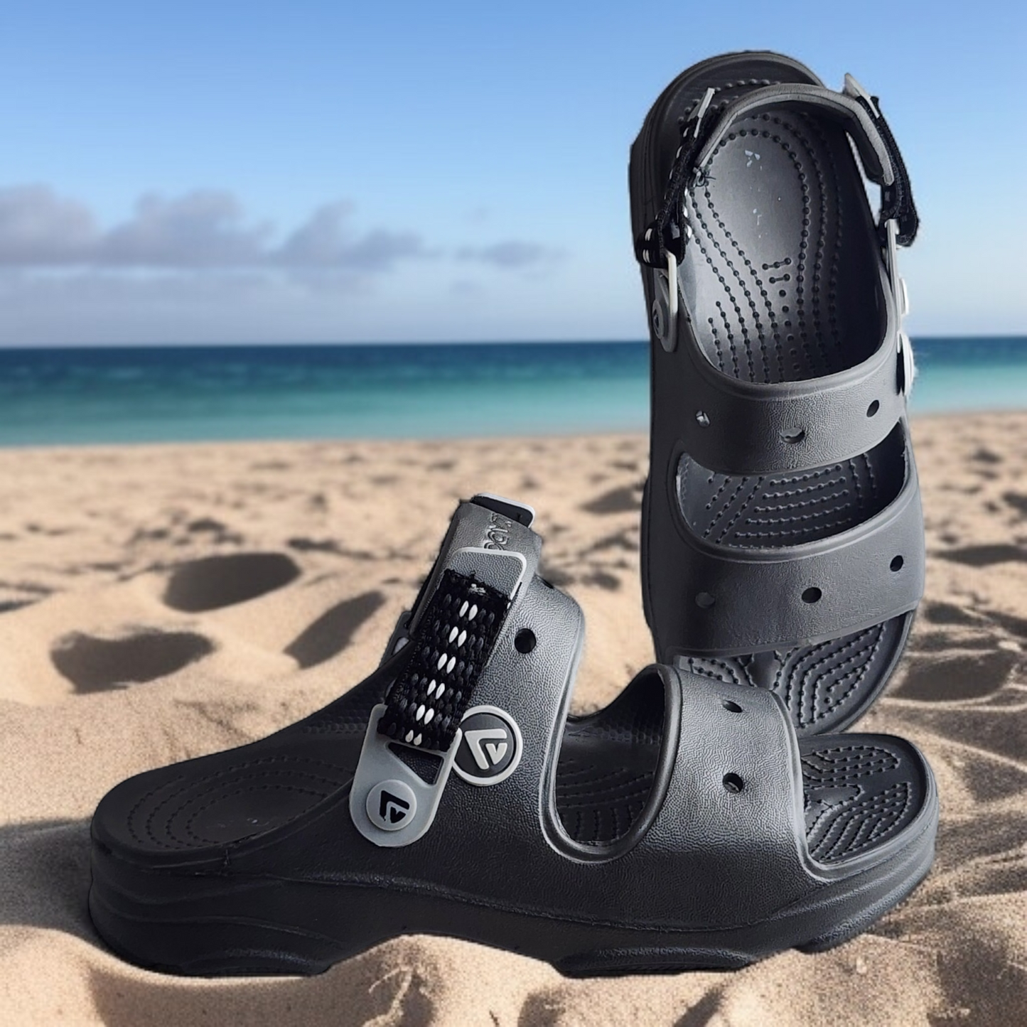 ALZADO SCOTT DARK GREY Men's Sandals/Clogs