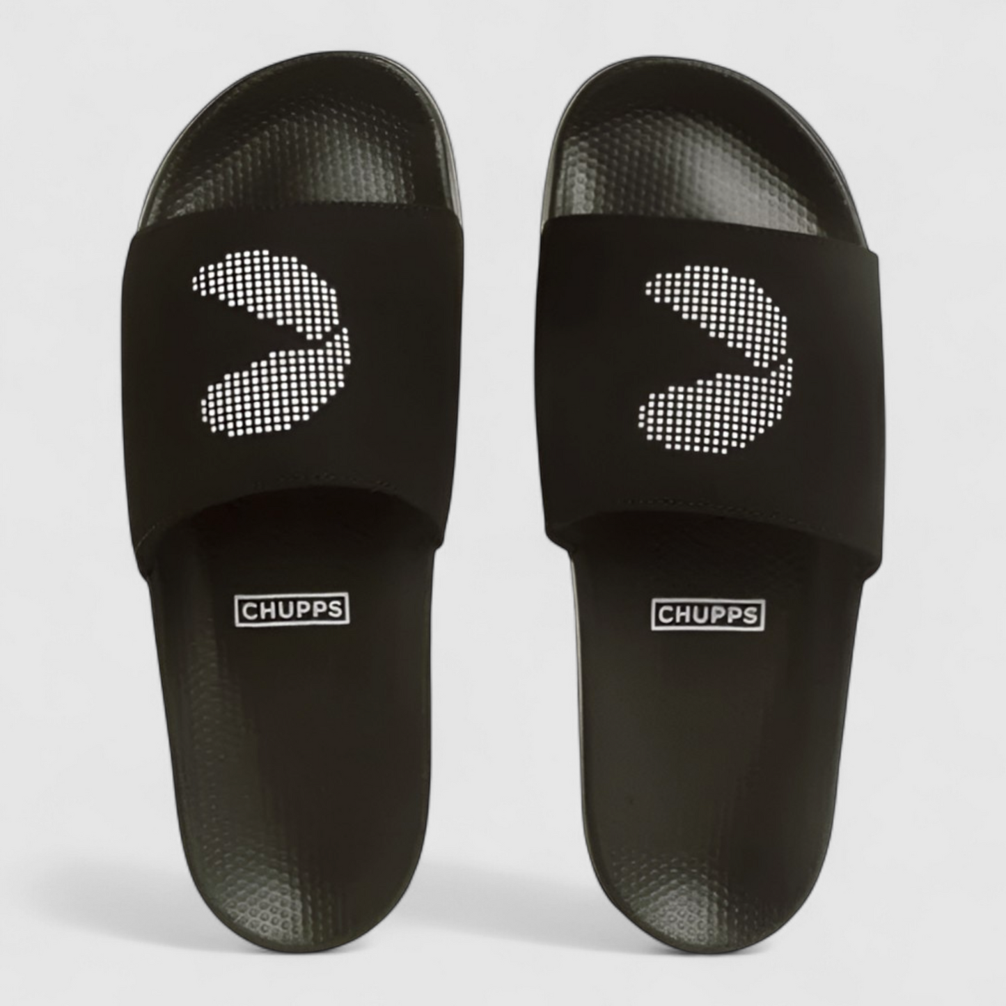 CHUPPS DOTFUSION BLACK Men's Flipflop/Slipper