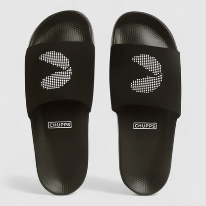 CHUPPS DOTFUSION BLACK Men's Flipflop/Slipper