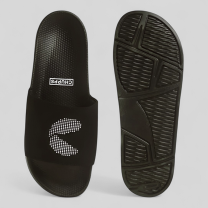 CHUPPS DOTFUSION BLACK Men's Flipflop/Slipper