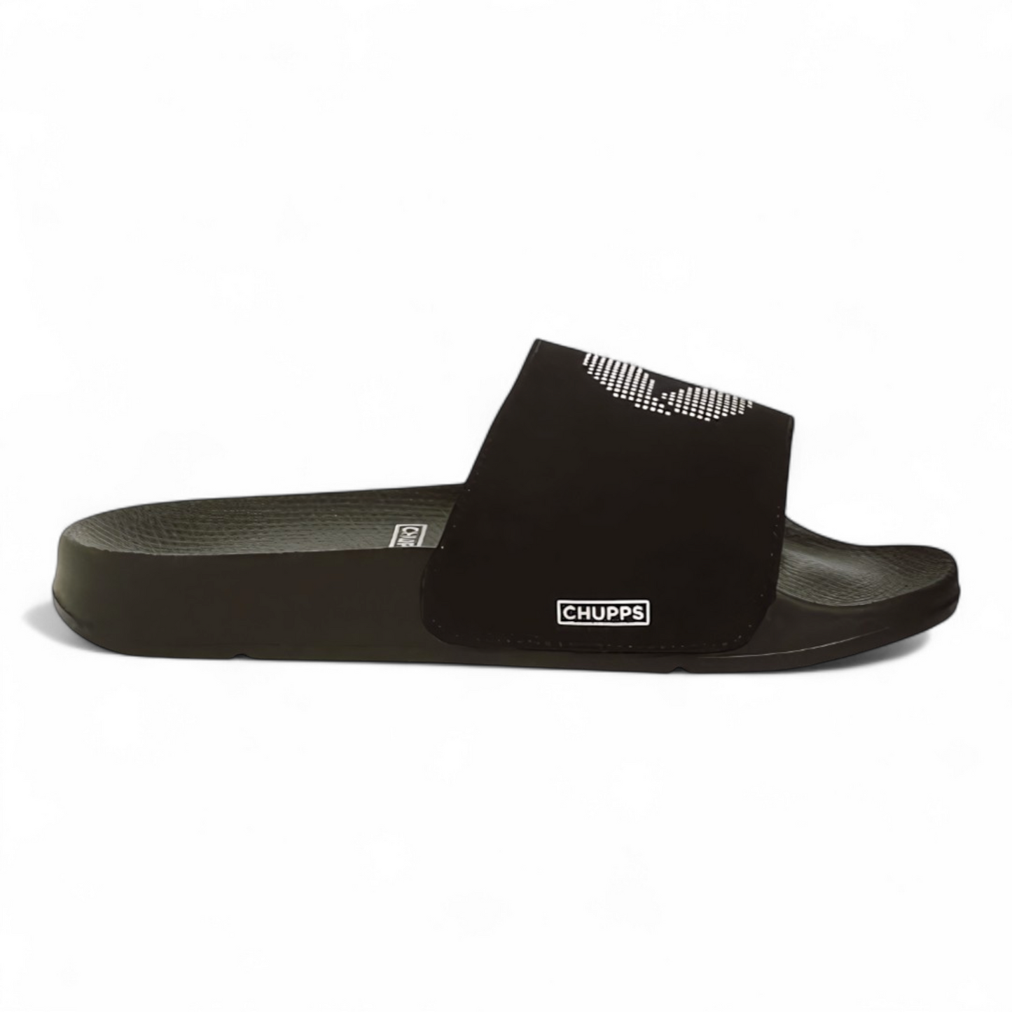 CHUPPS DOTFUSION BLACK Men's Flipflop/Slipper
