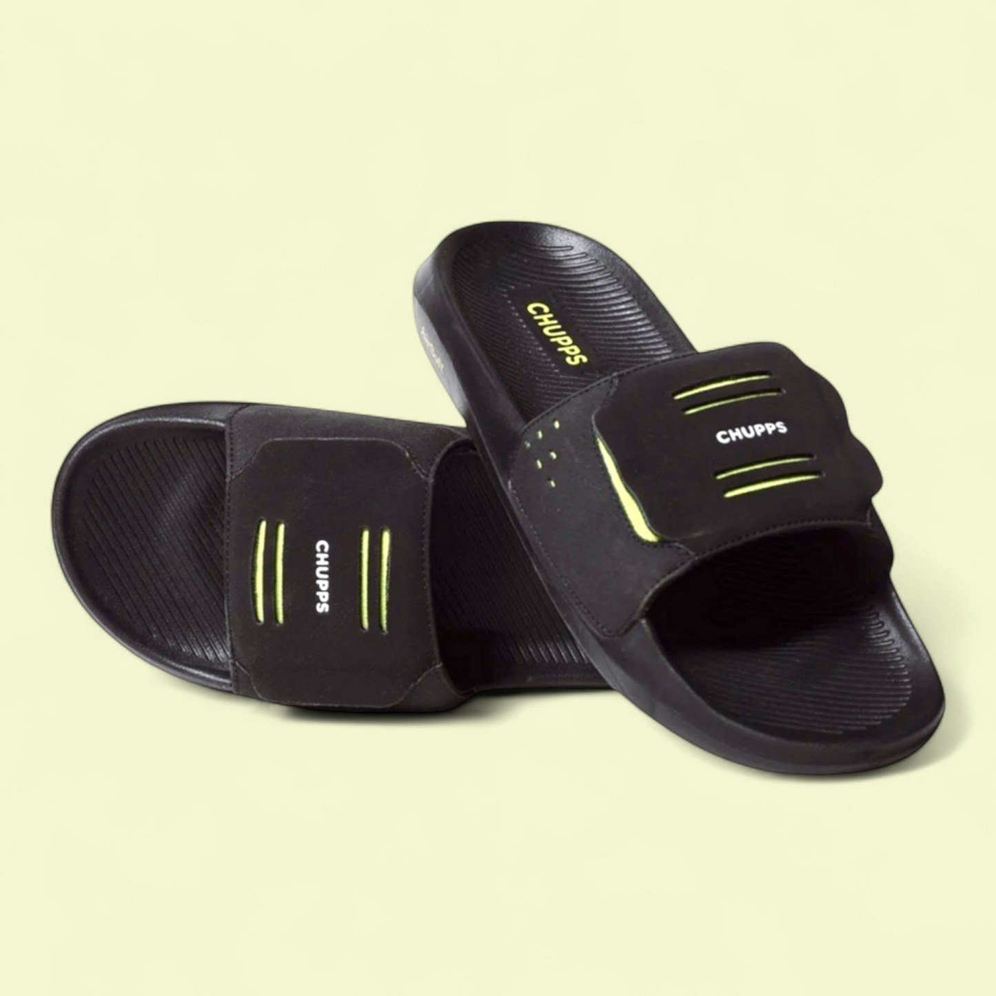 CHUPPS FLY BLACK Men's Flipflop/Slipper