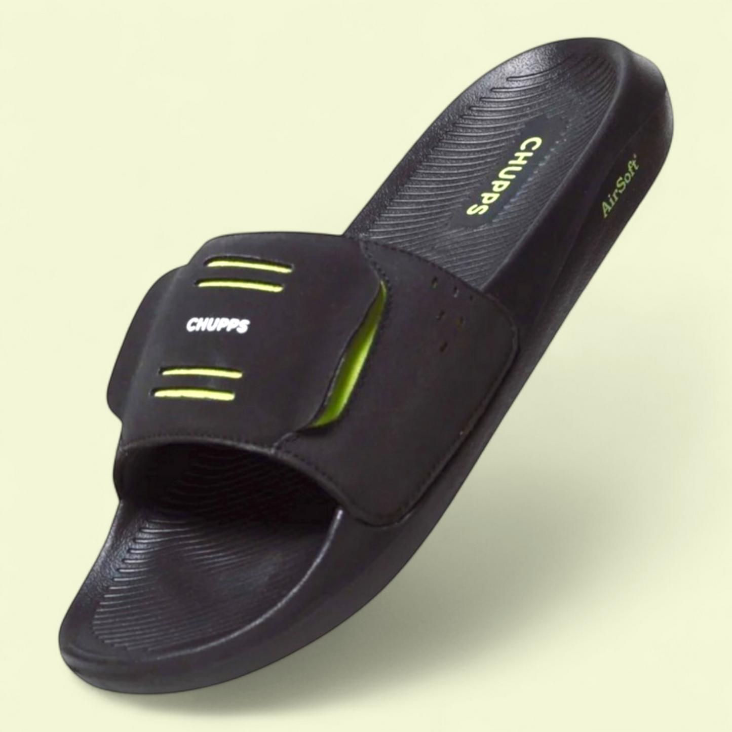 CHUPPS FLY BLACK Men's Flipflop/Slipper