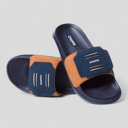 CHUPPS FLY MUSTARD/NAVY Men's Flipflop/Slipper