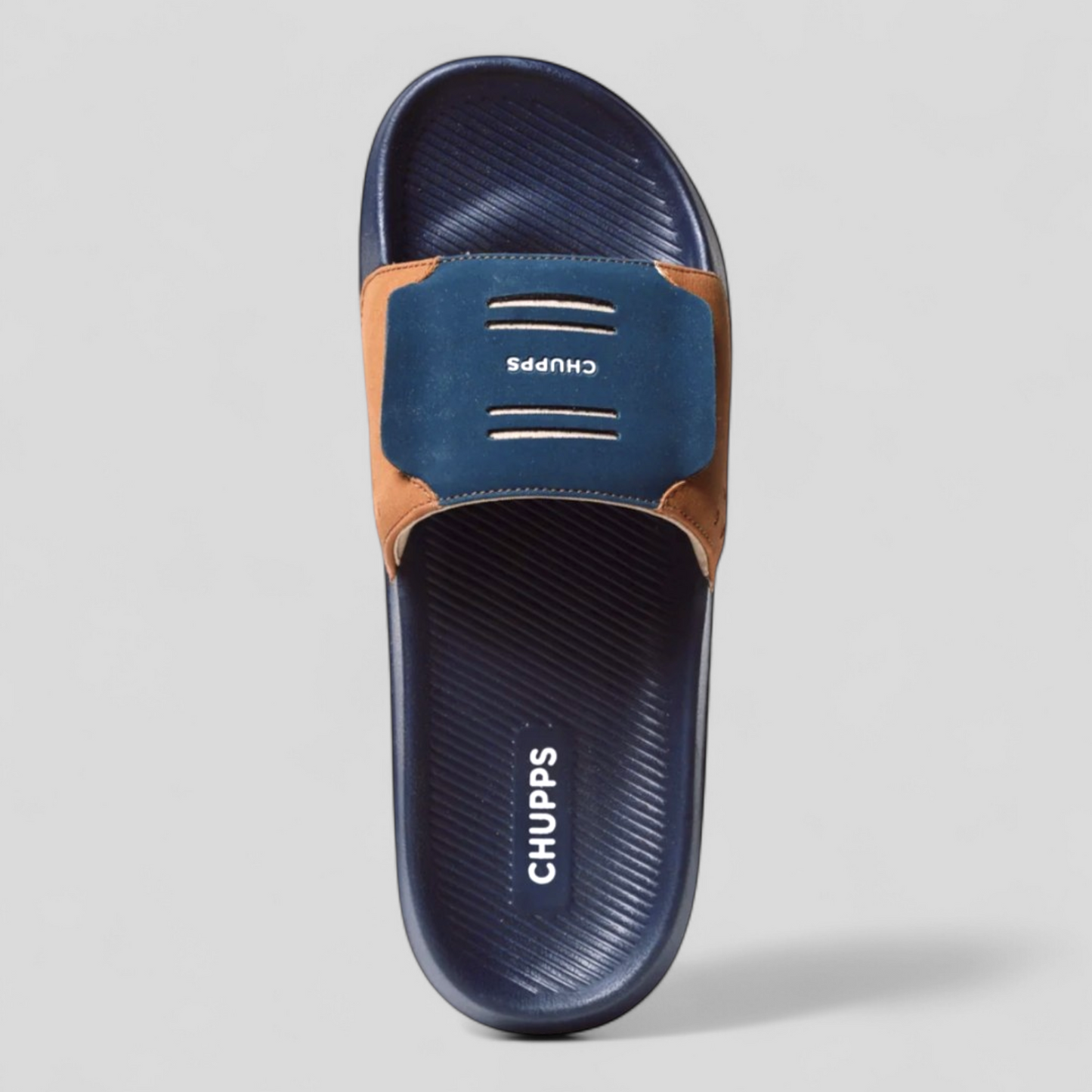 CHUPPS FLY MUSTARD/NAVY Men's Flipflop/Slipper