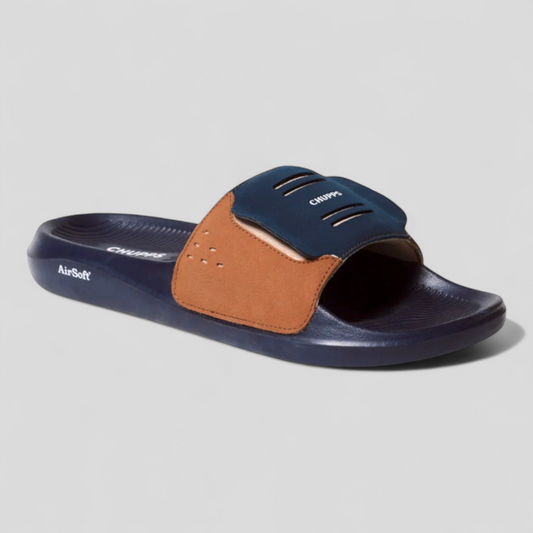 CHUPPS FLY MUSTARD/NAVY Men's Flipflop/Slipper