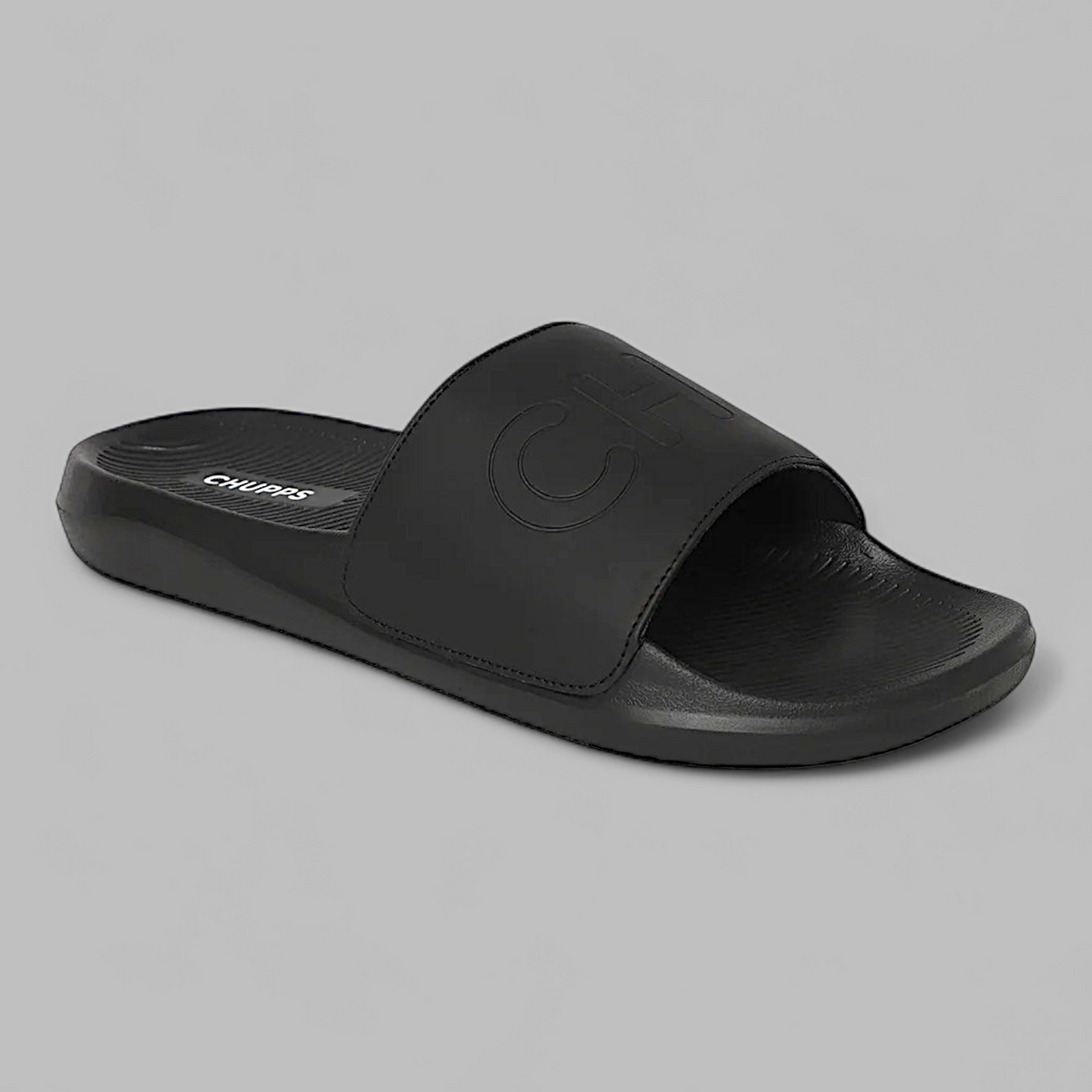 CHUPPS PURE BLACK Men's Flipflop/Slipper