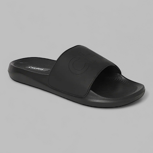 CHUPPS PURE BLACK Men's Flipflop/Slipper