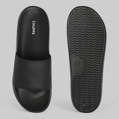 CHUPPS PURE BLACK Men's Flipflop/Slipper