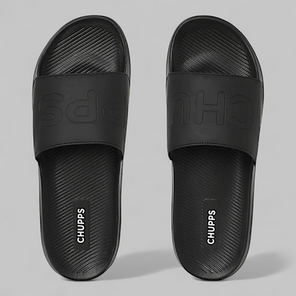 CHUPPS PURE BLACK Men's Flipflop/Slipper
