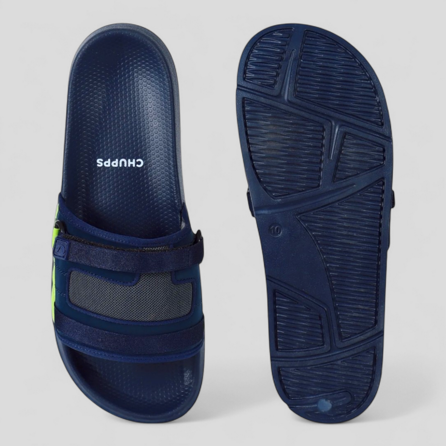 CHUPPS REBEL NAVY/NEON Men's Flipflop/Slipper