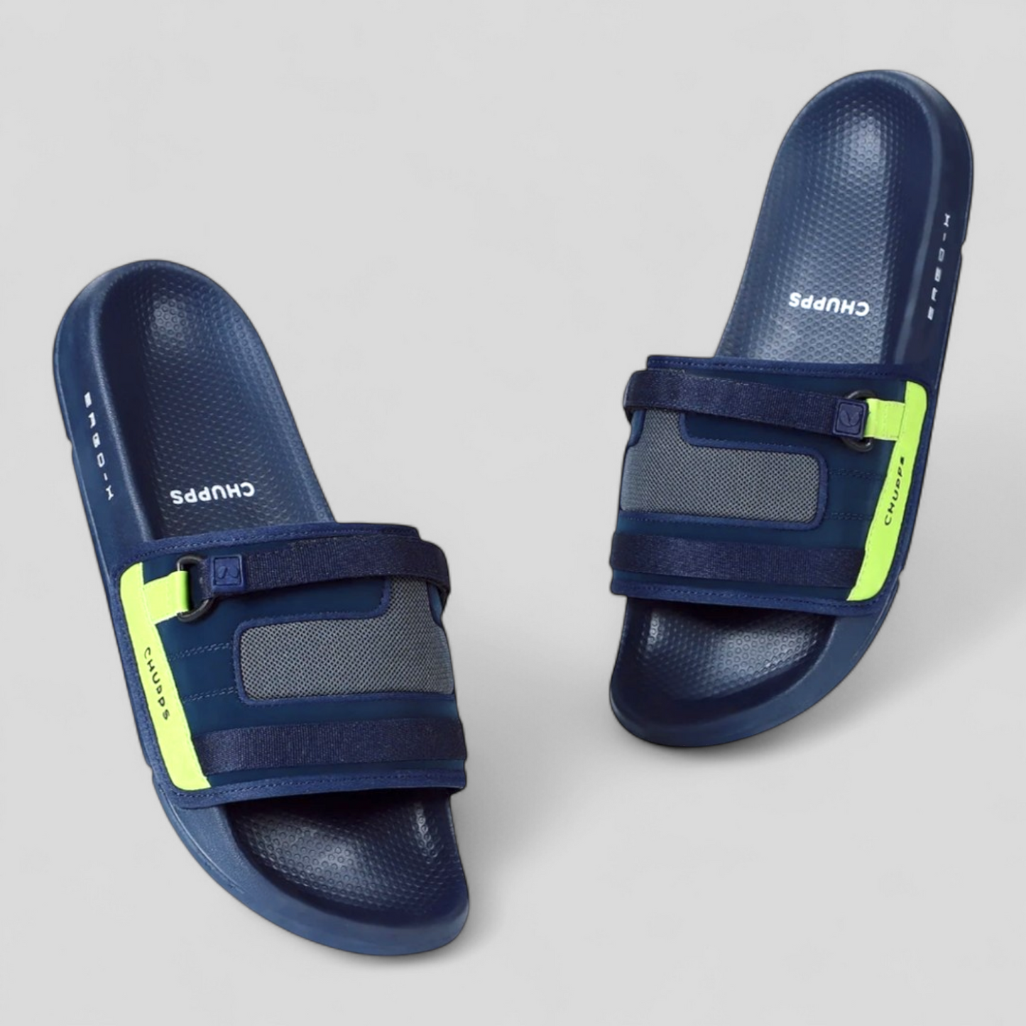CHUPPS REBEL NAVY/NEON Men's Flipflop/Slipper