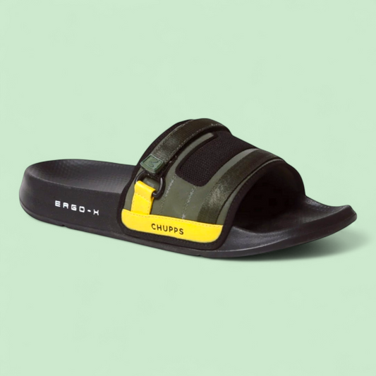 CHUPPS REBEL OLIVE/BLACK Men's Flipflop/Slipper