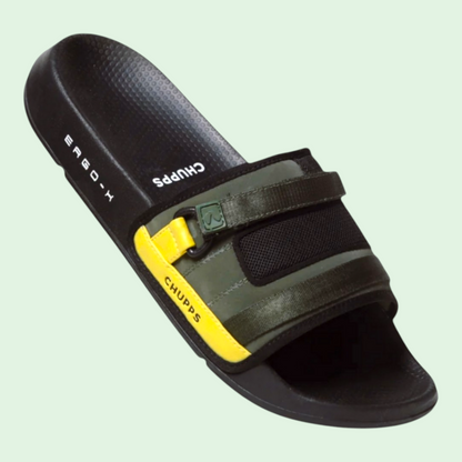CHUPPS REBEL OLIVE/BLACK Men's Flipflop/Slipper