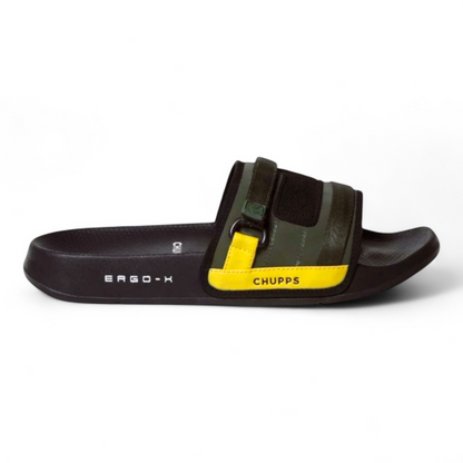 CHUPPS REBEL OLIVE/BLACK Men's Flipflop/Slipper